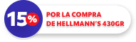 Hellmann's Mayonesa Frasco 430 g